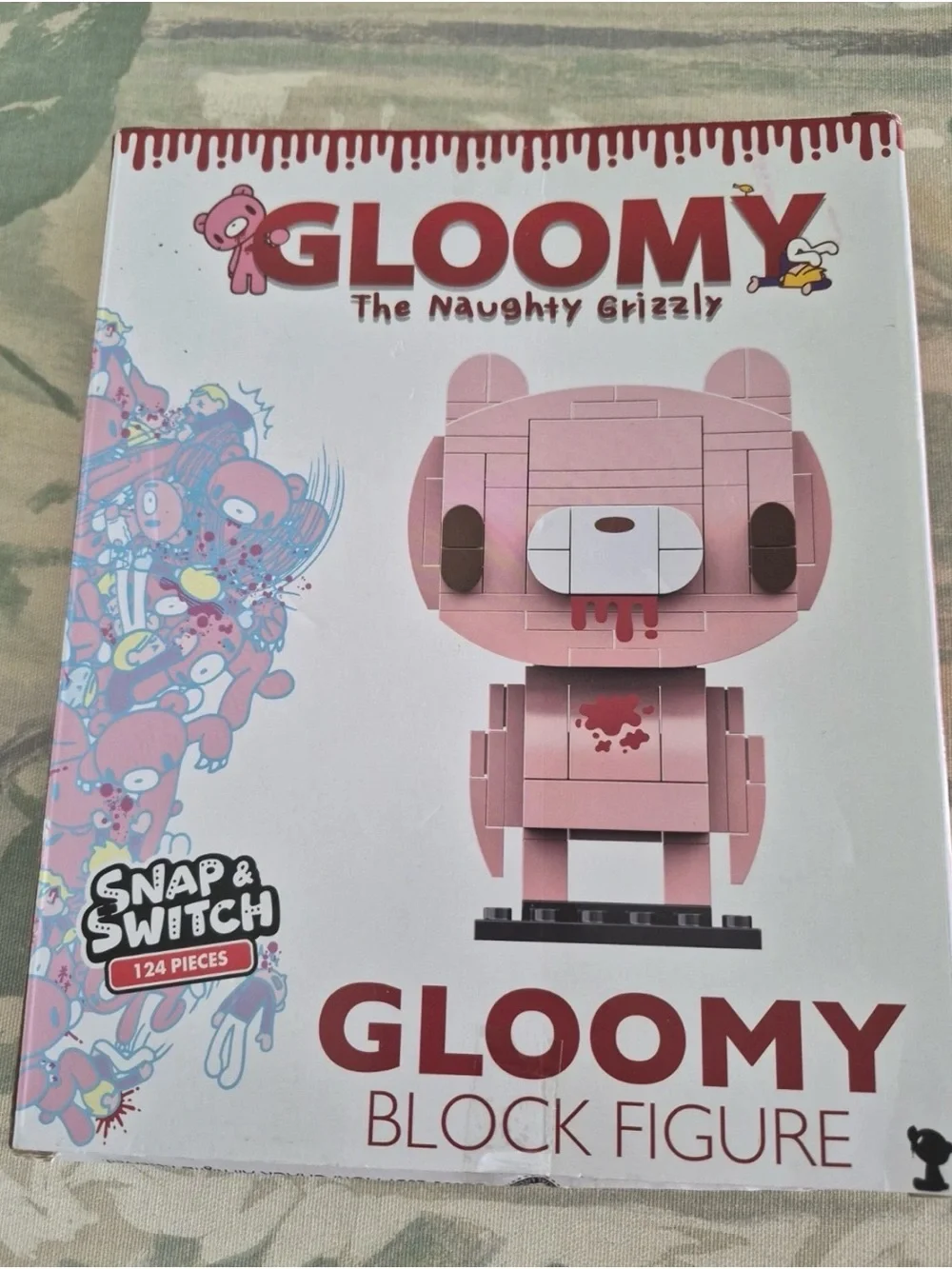 Gloomy Bear The Naughty Grizzly Block Figure Snap & Switch 124 Pcs CultureFly